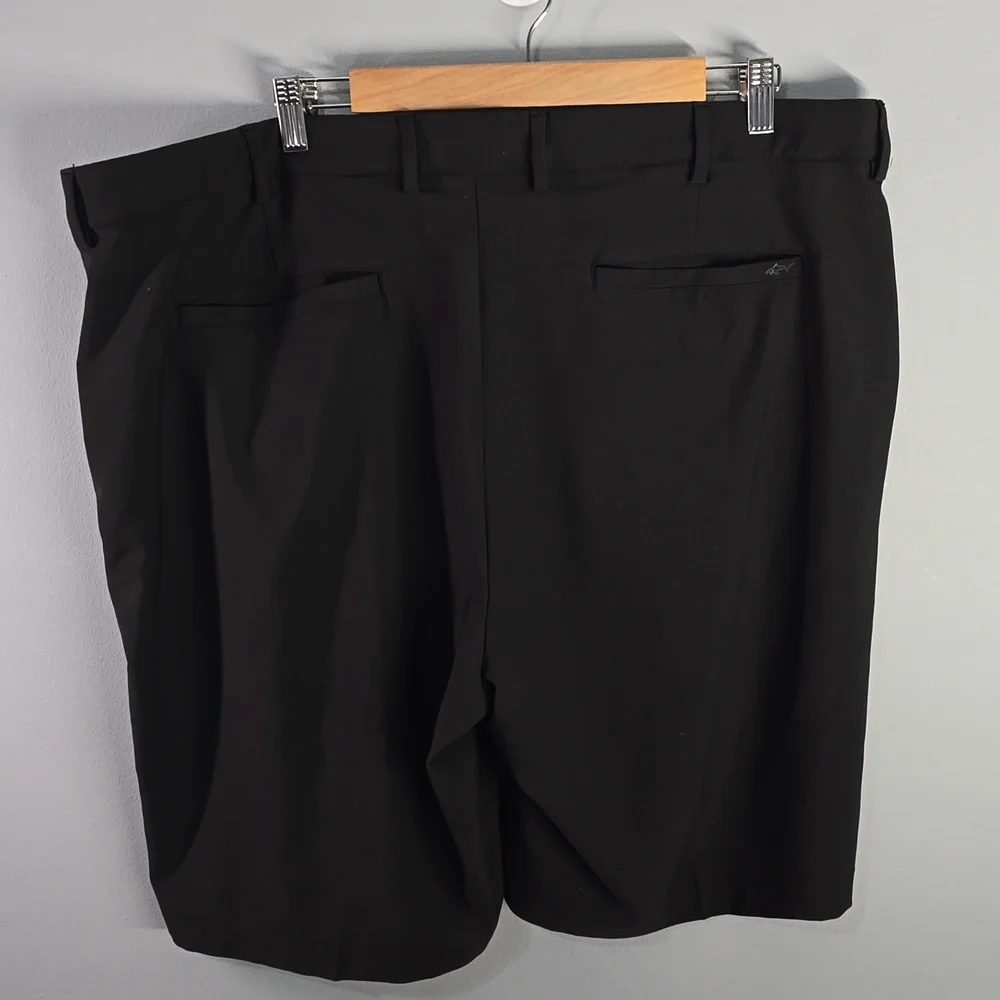 Greg Norman Black Golf Pants Flat Front Men's Size 42 Black
